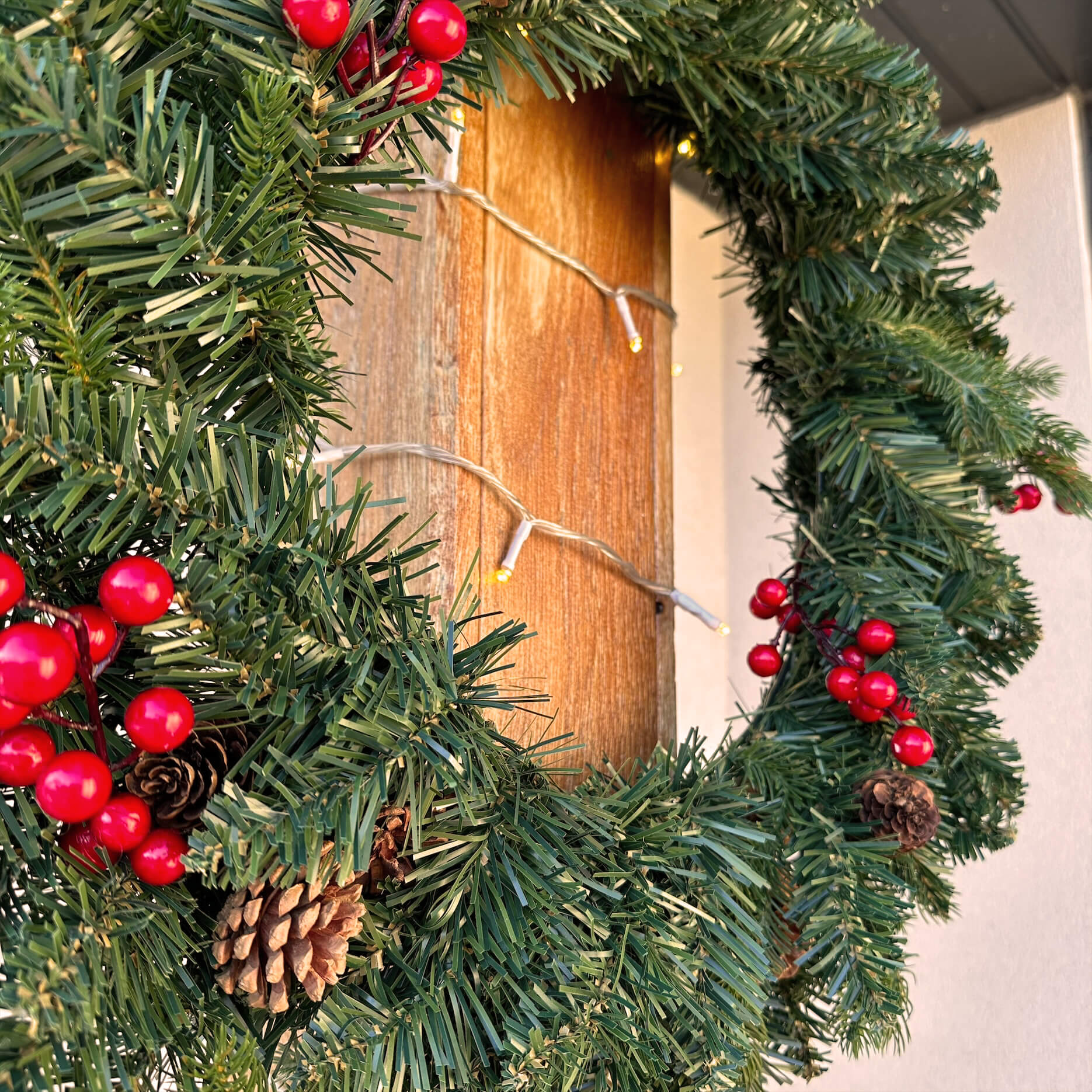 Natural Pine Wreath 60cm twenty fifth
